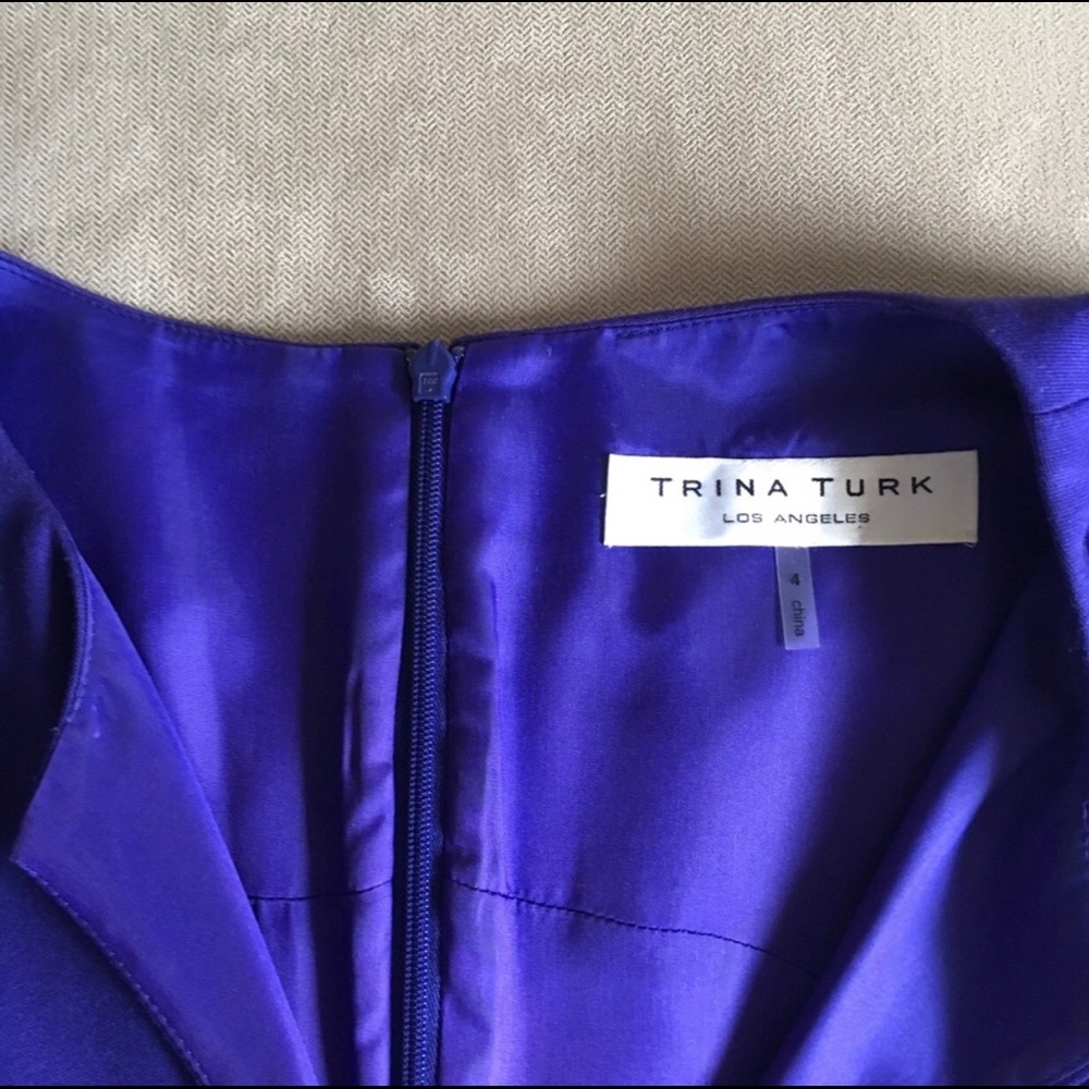 Trina Turk Purple Knit Sleeveless Dress